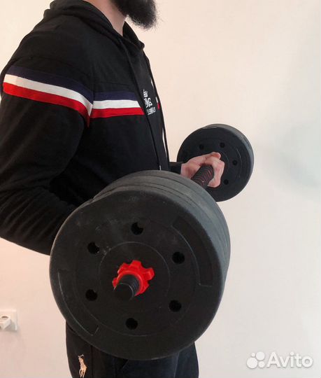 Гантели +штанга 33кг новые