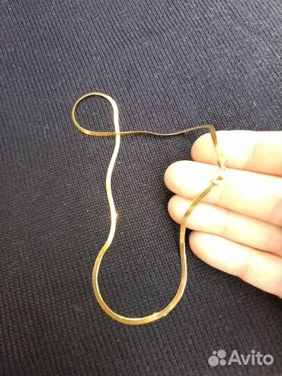 Золотая цепочка змейка