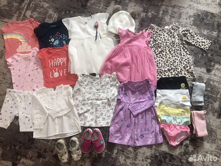 Детские вещи пакетом для девочки Zarra H&M Baby Go