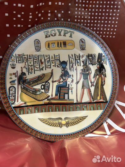 Тарелка сувенирная. Тарелка из Египта. Египет