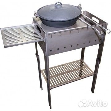 Мангал разборный тонар со столиком и подставкой