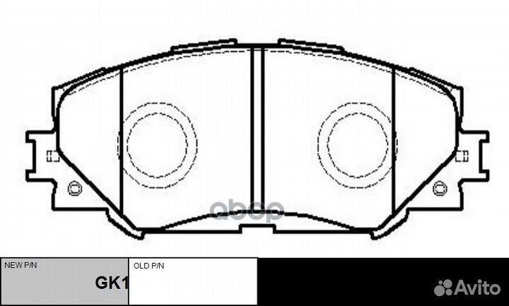 Колодки тормозные дисковые передние Toyota RAV4