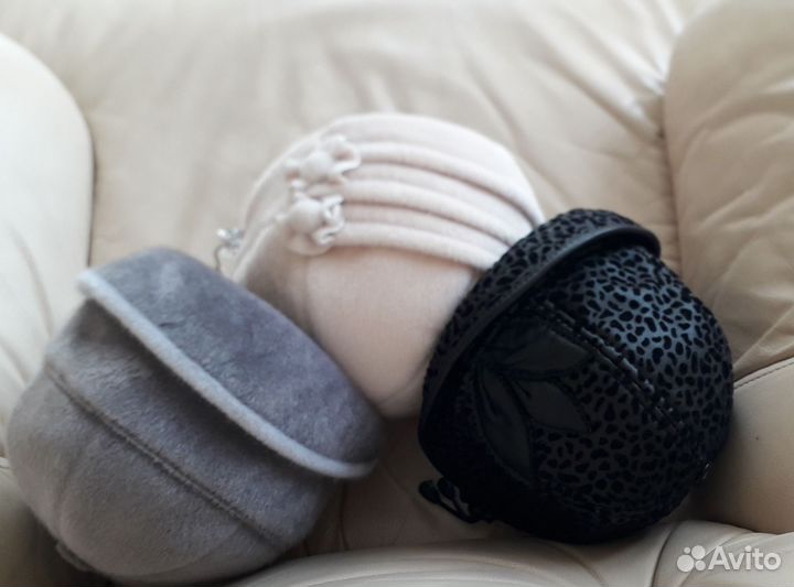 3 женские шляпы зима/ демисезон