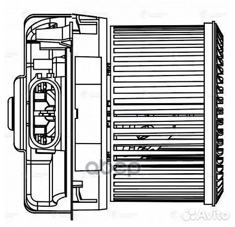 Вентилятор радиатора отопителя LFh2017 luzar