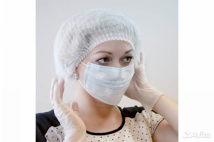 Виниловые неопудренные перчатки aviora р.M, 100 шт