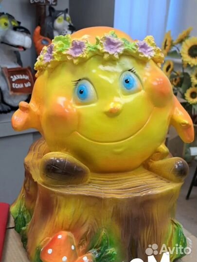 Садовые фигурки из гипса