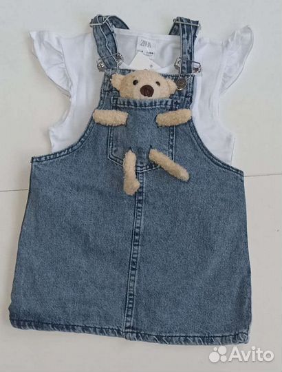 Новый сарафан для девочки с футболкой