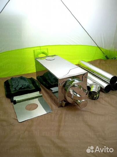 Дровяная печь Пошехонка Средняя на 30 л. c 3Д экра