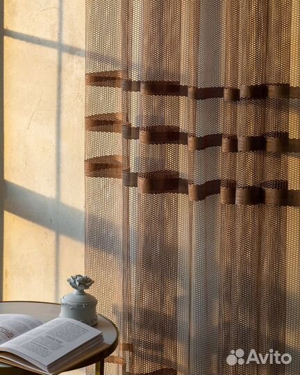 Тюль Фрида Капучино