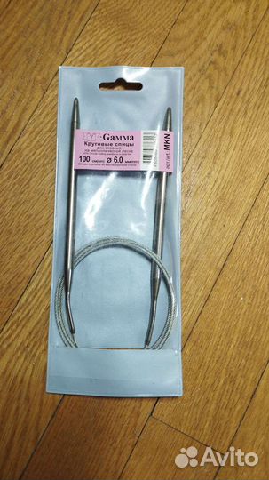 Спицы для вязания gamma 40,60,80 и 100 см