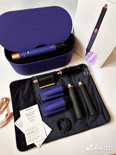 Стайлер dyson airwrap long hs05 vinca blue