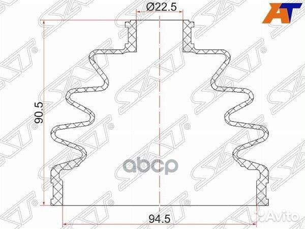 Пыльник шруса nissan cefiro A32,A33 94-06/terrano