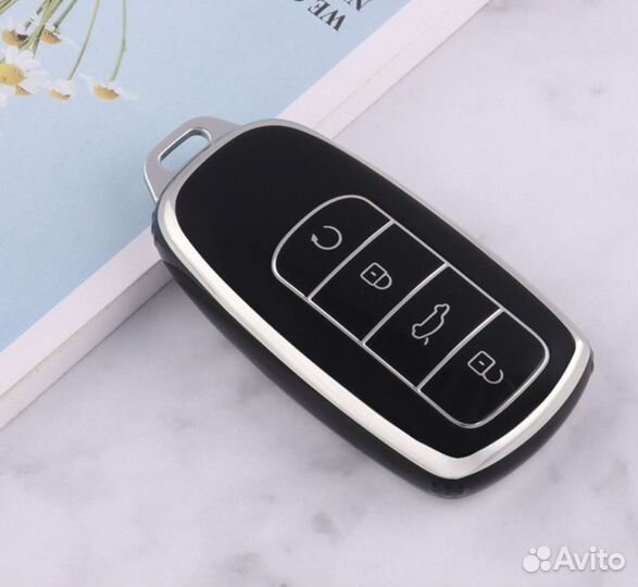 Чехол на ключ Chery Tiggo 7 и 8 Pro Max, Omoda, Jaecoo TPU black