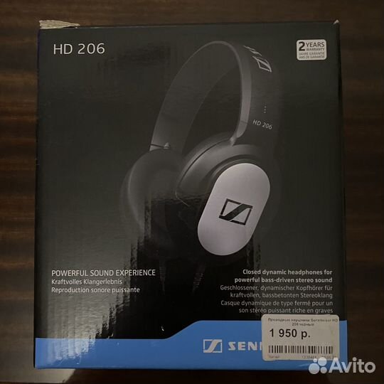 Наушники sennheiser hd 206