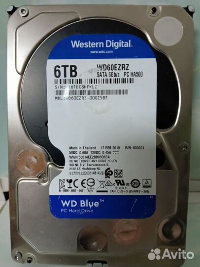 Жесткий диск 6tb