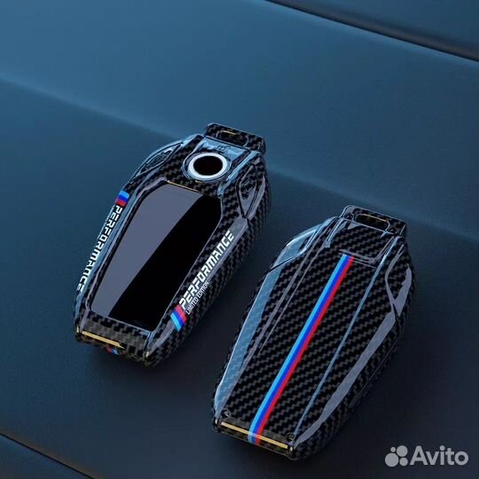 Чехол для SMART ключа BMW / бмв carbon