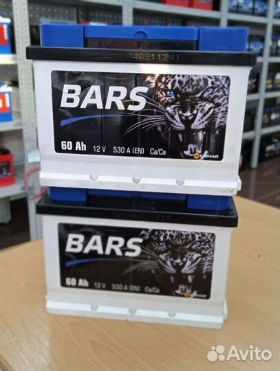 Аккумулятор на автомобиль Bars 60ah низкий