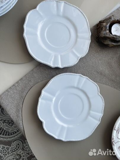 Набор посуды. Чайные пары 2, тарелки, ваза Винтаж