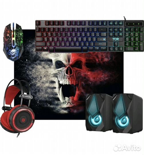 Новый игровой комплект 5 в 1 Defender Tor