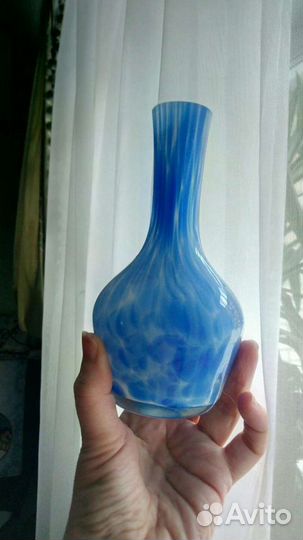 Вазочка цветное стекло