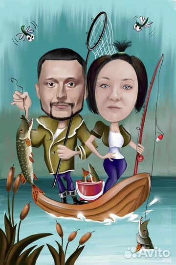 Шаржи, портреты на заказ