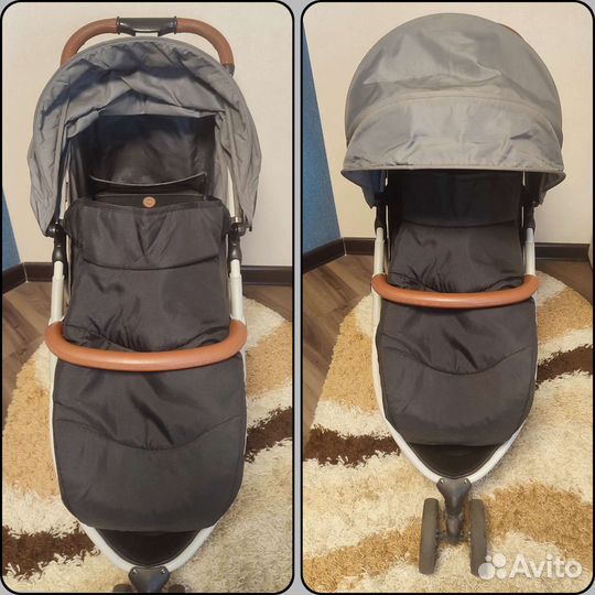 Прогулочная коляска ultima V2+самокат+коляска трос