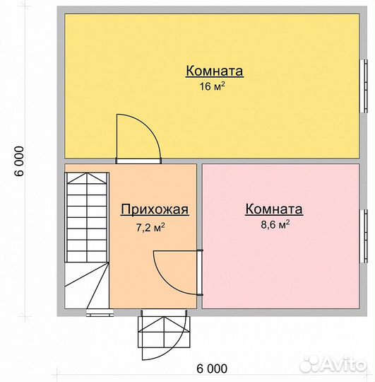 Дачный летний каркасный дом