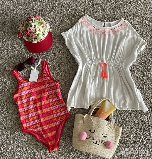 Купальник tommy hilfiger, платья, вещи 5-10 лет
