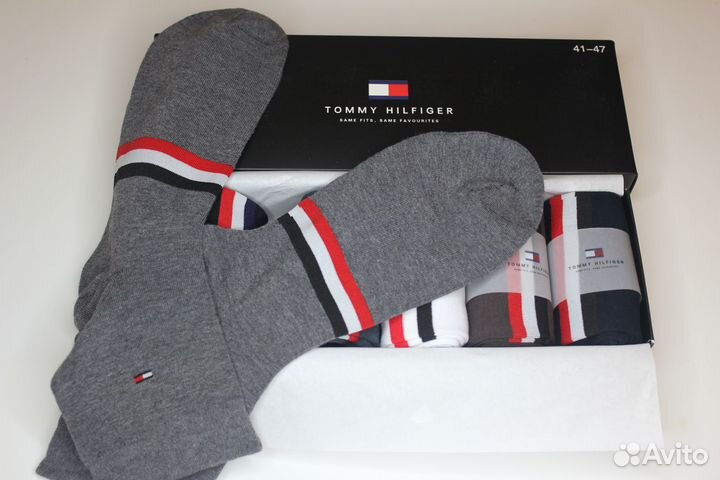 Носки мужские Tommy Hilfiger / набор-коробка 6 пар