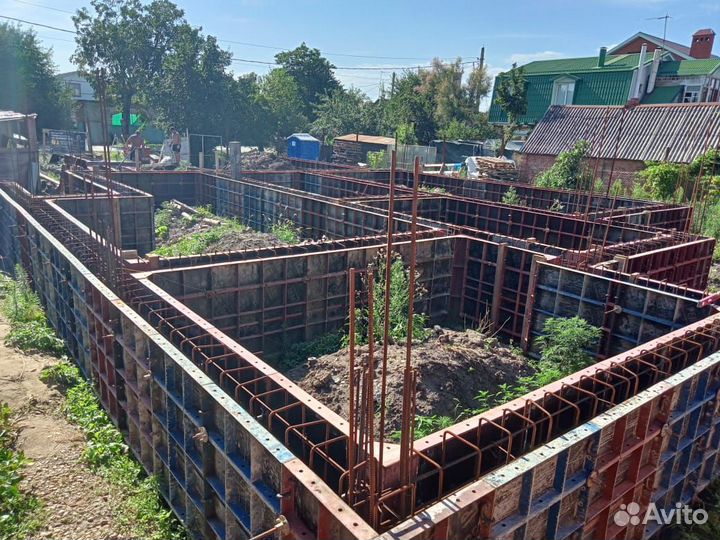 Мелкощитовая опалубка для фундаментов