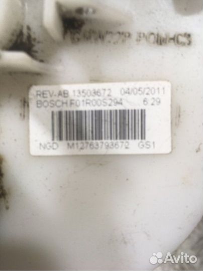 Бензонасос Chevrolet Cruze хэтчбек 1.8 Z18XER 2012