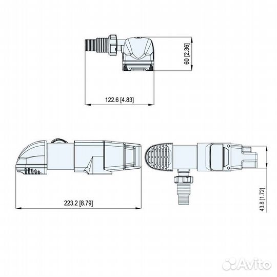 Насос осушительный низкопрофильный 31 л/мин, 12В