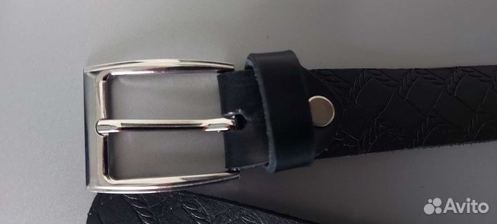 Ремень мальчику 74 см натуральная кожа в школу