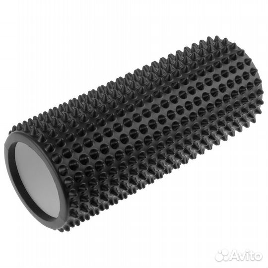 Роллер массажный 33 х 12 см черный/зеленый