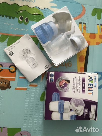 Молокоотсос avent natural ручной