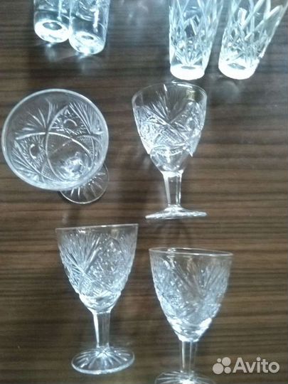 Рюмки, стопки хрустальные