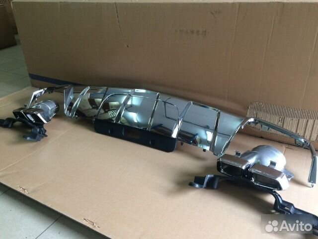 Юбка и насадки бампера задняя Mercedes Gl