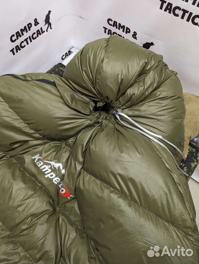 Спальник пуховый олива