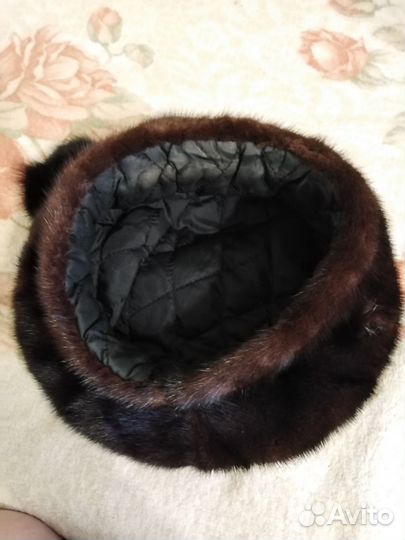 Берет женский норковый