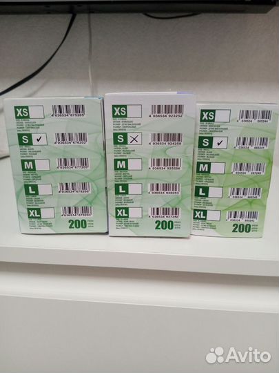 Перчатки медицинские нитриловые