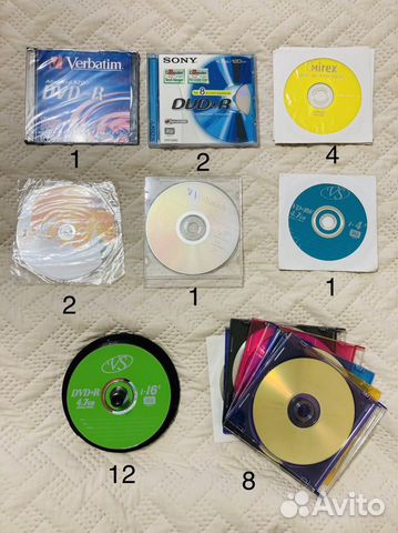 Бронь Новые диски DVD-R, DVD-RW