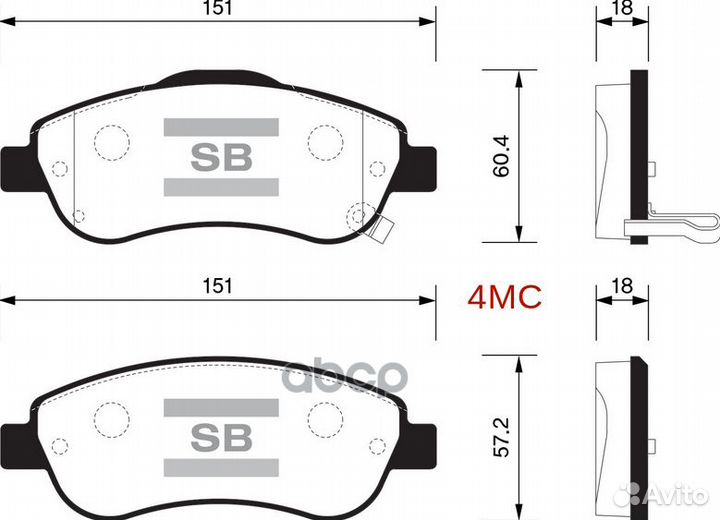 Колодки тормозные honda CR-V III 07- передние S