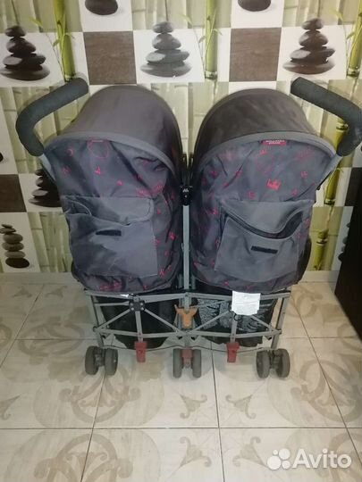 Коляска трость для двойни maclaren