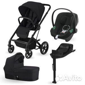 Коляска 4 в 1 Cybex Balios S lux Deep Black