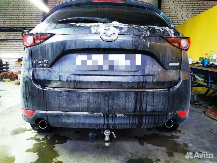 Фаркоп на Mazda CX-5 без подрезки бампера