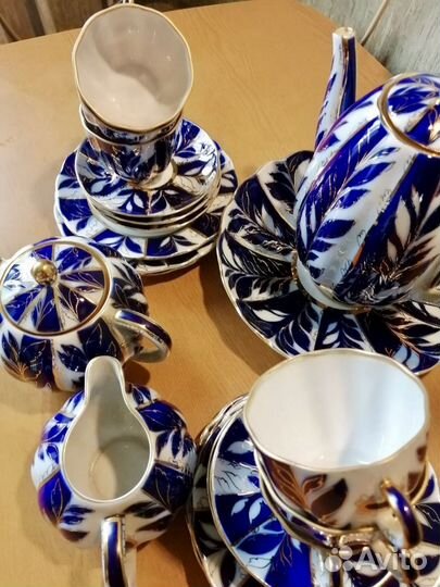 Фарфоровый чайный сервиз Зимний вечер
