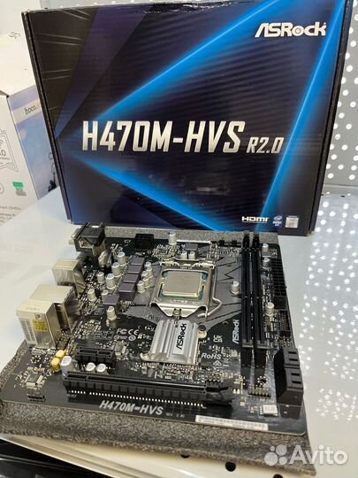 Новый комплект Asrock h470m+core i5-10400f