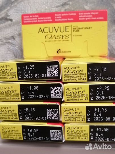 Линзы контактные