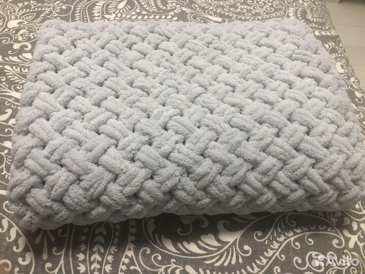 Плед детский вязаный ручная работа