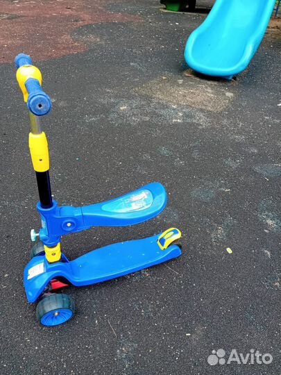 Самокат детский с сиденьем